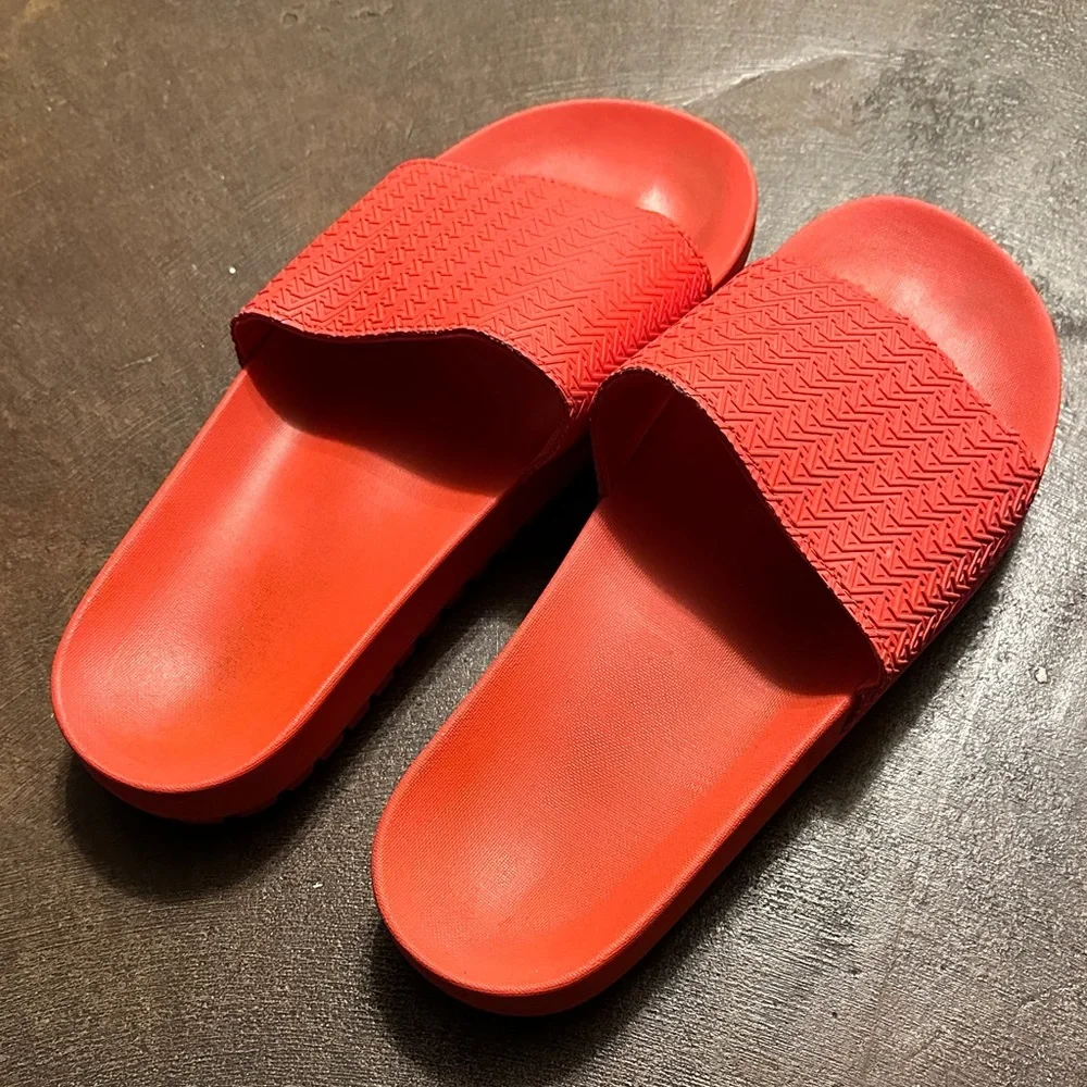 Aldo Fiery Red Orange Slides